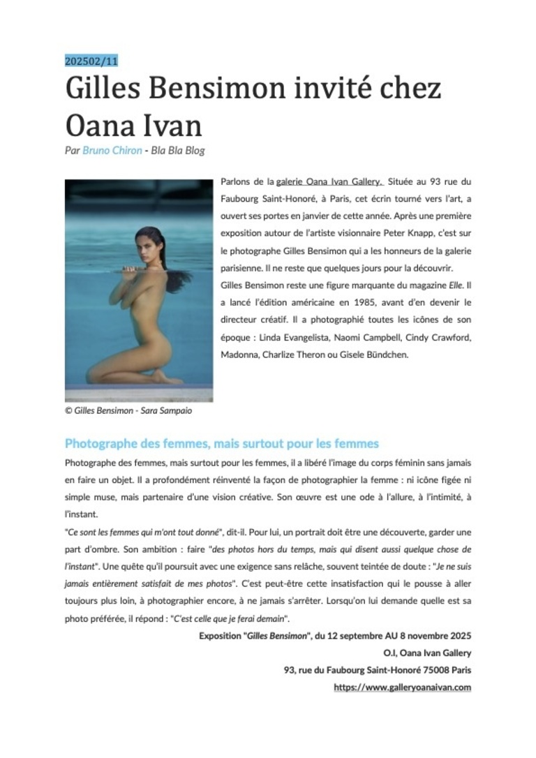 Oana Ivan Gallery - Bla Bla Blog